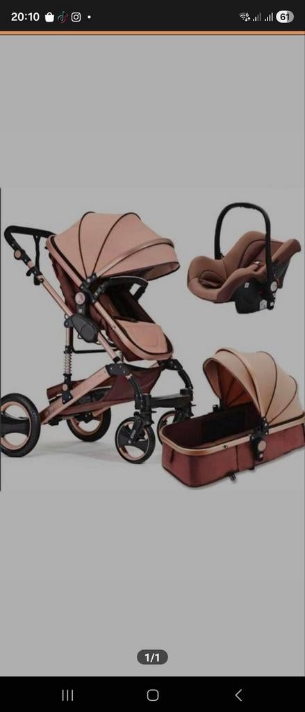 Complete 3-in-1 Kinderwagen Set, Kinderen en Baby's, Kinderwagens en Combinaties, Ophalen of Verzenden