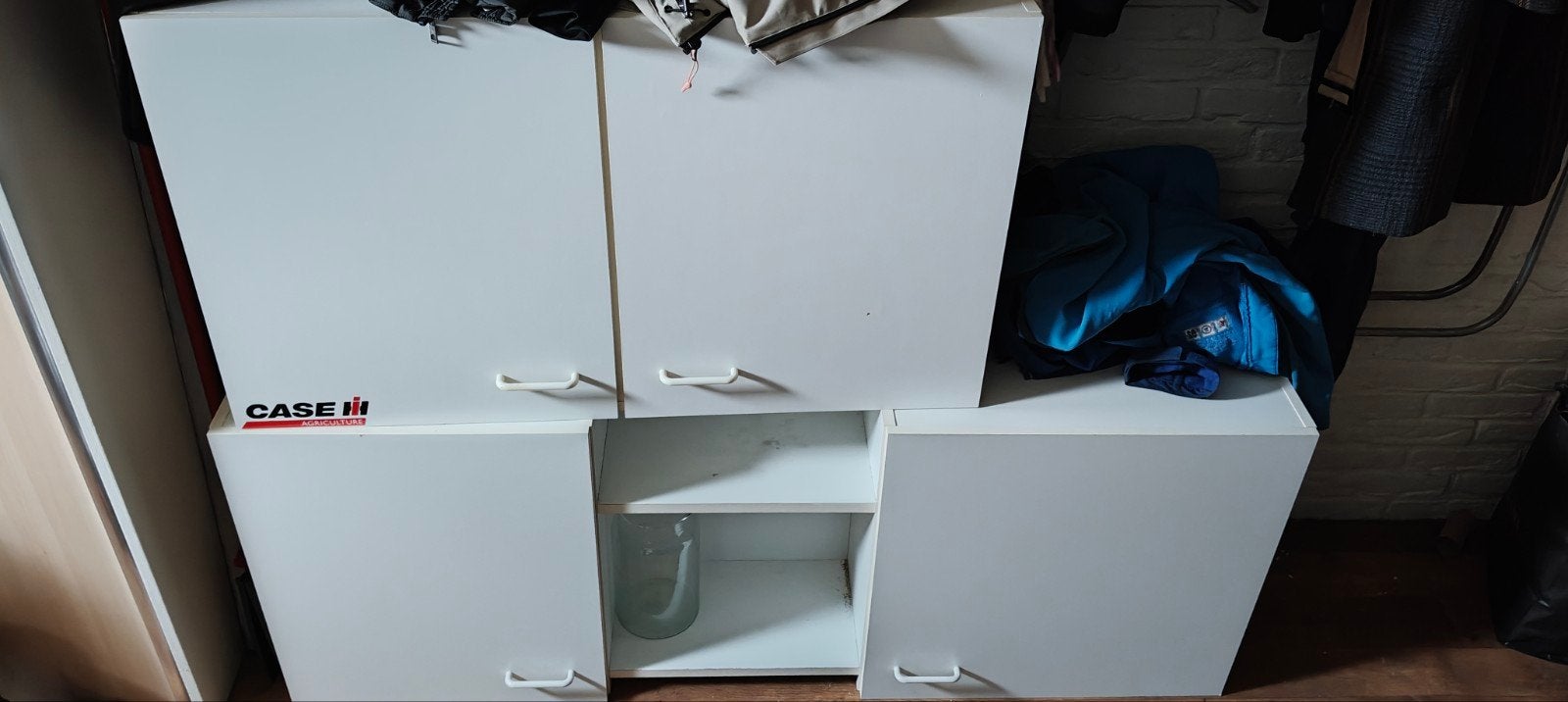 Witte opbergkasten met open vak, Ophalen, Gebruikt