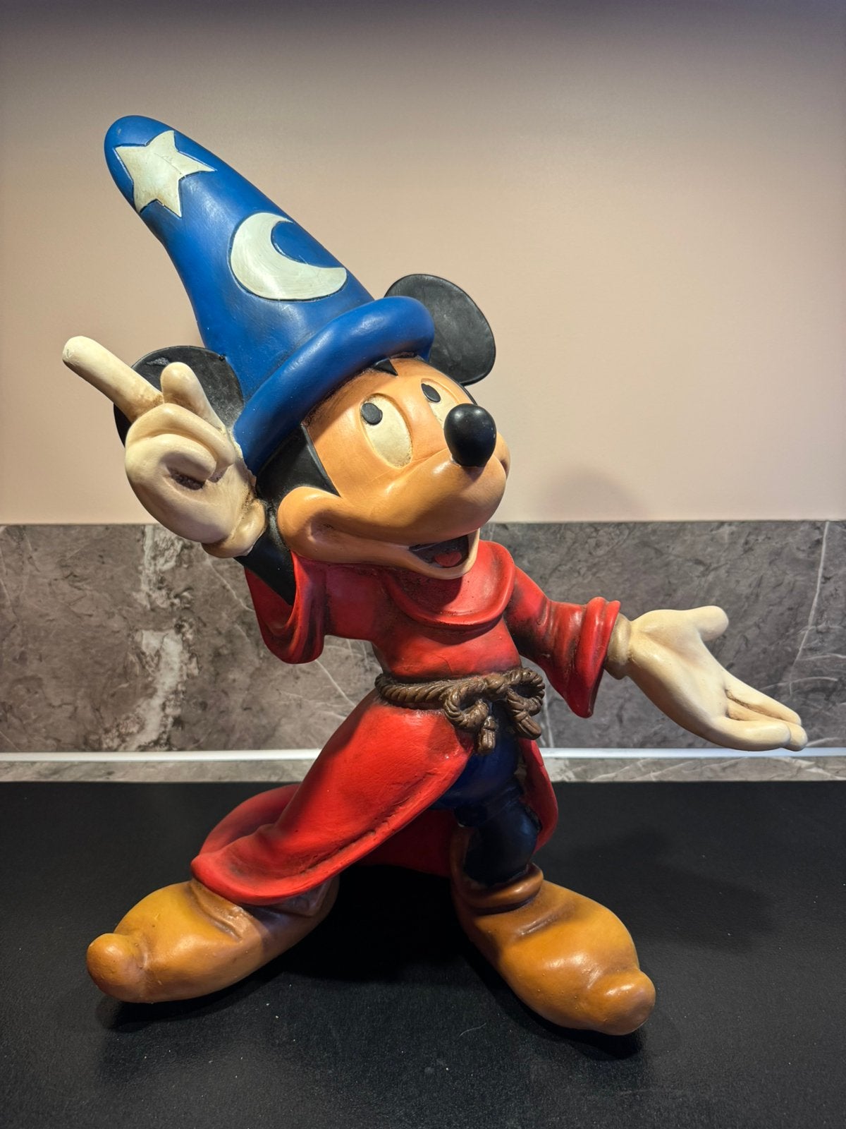Prachtig Vintage Disney Beeld Mickey Mouse Fantasia S. Toth, Verzamelen, Disney, Ophalen of Verzenden, Mickey Mouse, Zo goed als nieuw