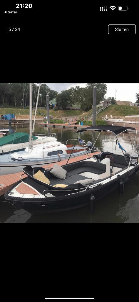 Sloep Rio Riomar 570 - Zeer compleet!, Ophalen, 10 tot 30 pk, Zo goed als nieuw, 3 tot 6 meter