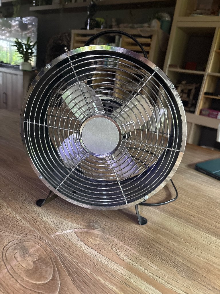Retro ventilator, Witgoed en Apparatuur, Ventilatoren, Ophalen, Zo goed als nieuw, Tafelventilator