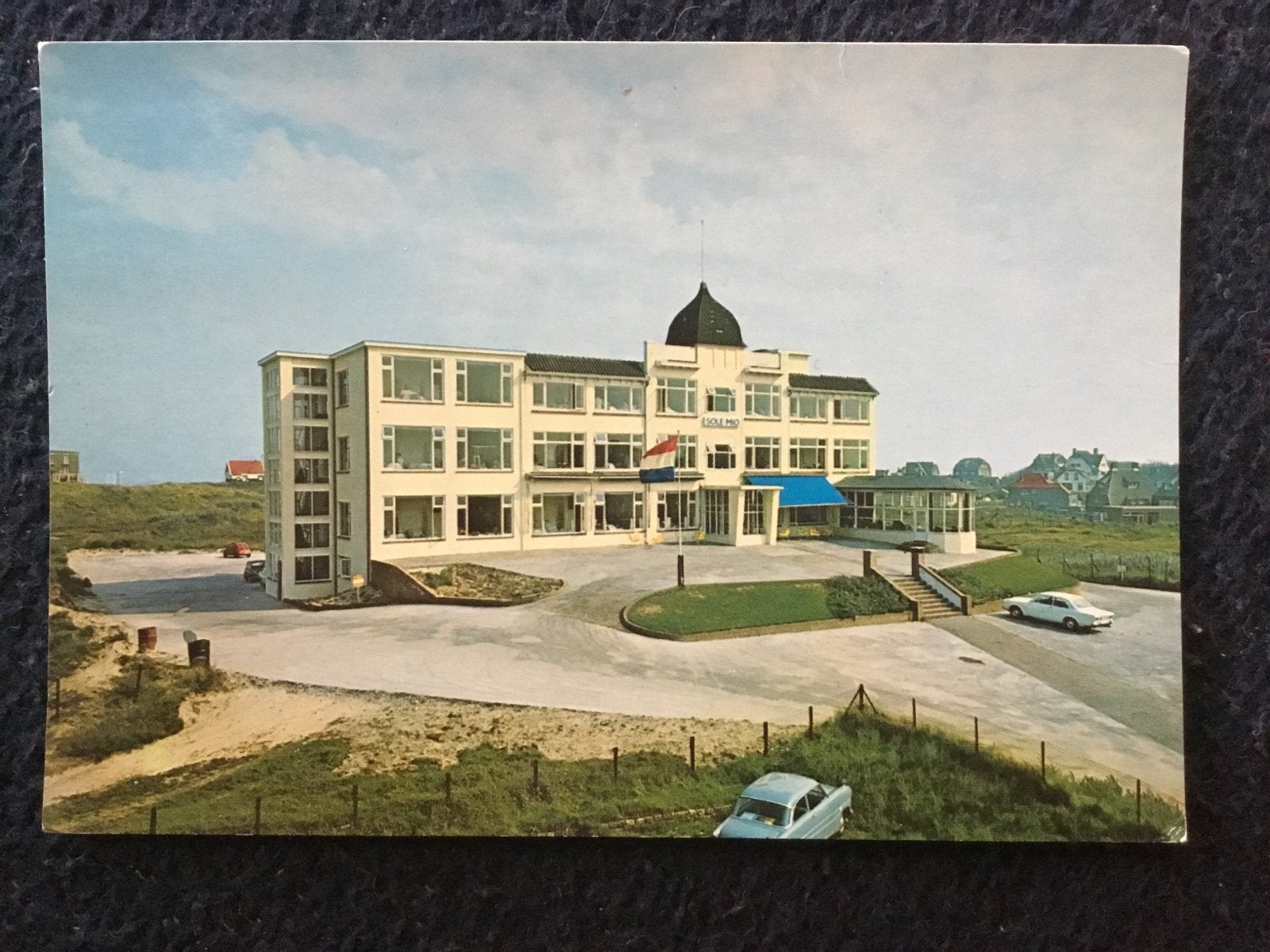 Oude ansichtkaart Hotel Sole Mio Noordwijk aan Zee, Ophalen of Verzenden, 1960 tot 1980, Gelopen, Zuid-Holland