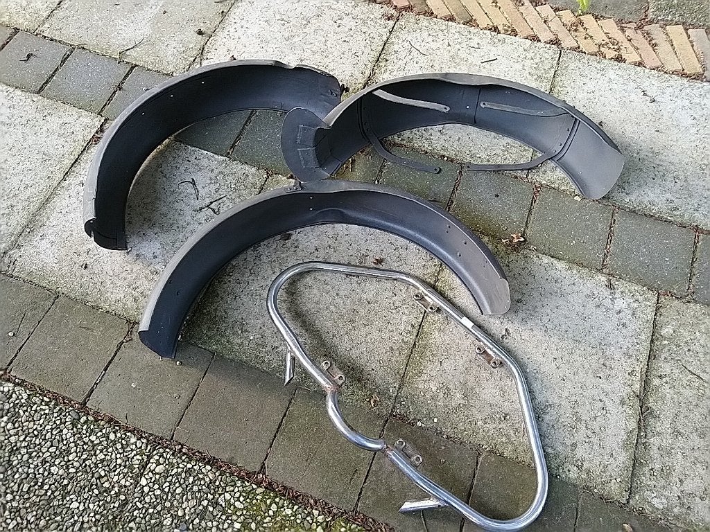 Spatschermen en valbeugel Ural / BMW, Motoren, Ophalen, Gebruikt