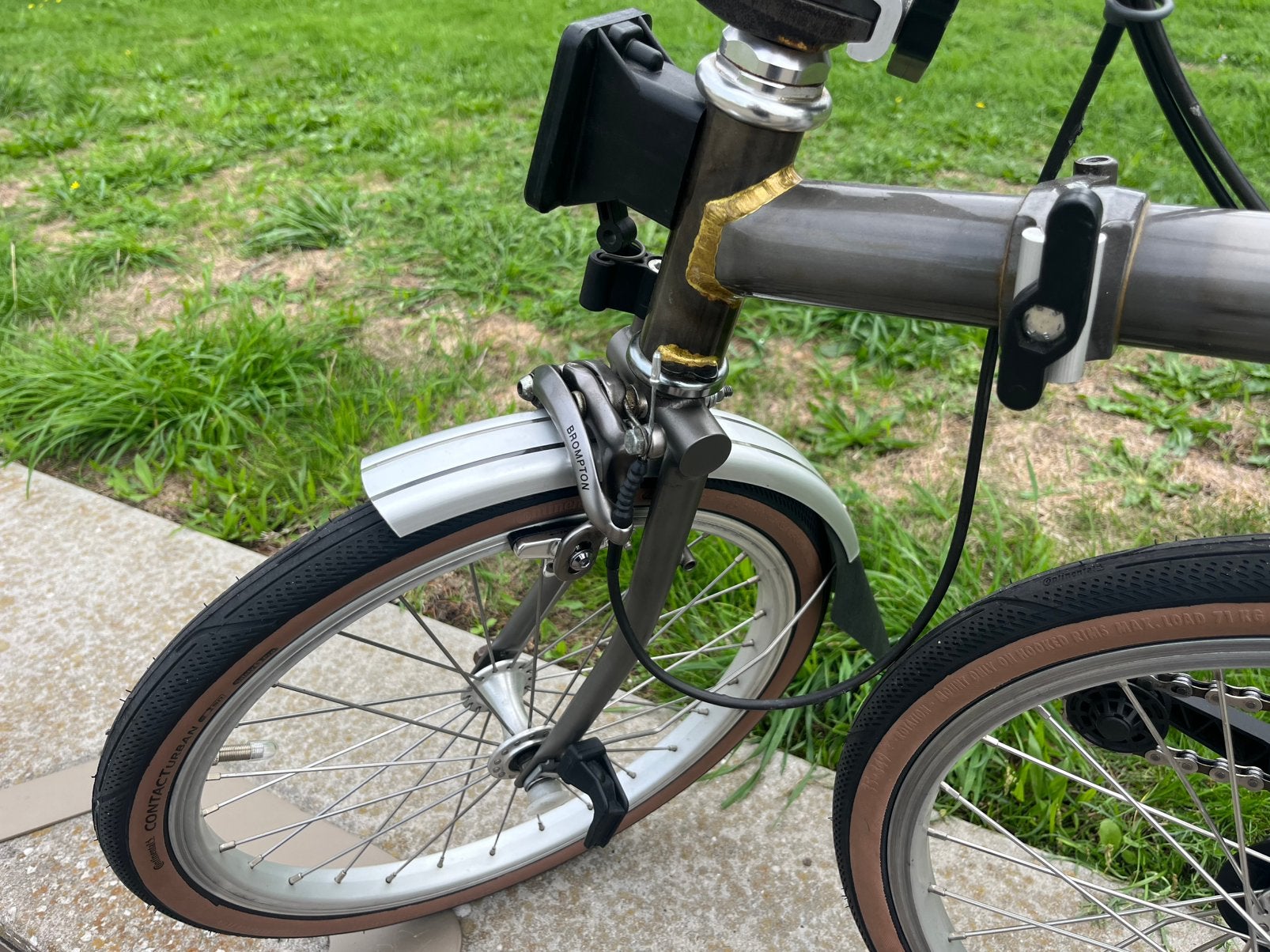 Foto 5 van Titanium Brompton S2L-X 9,4 KG Customised voor klein persoon
