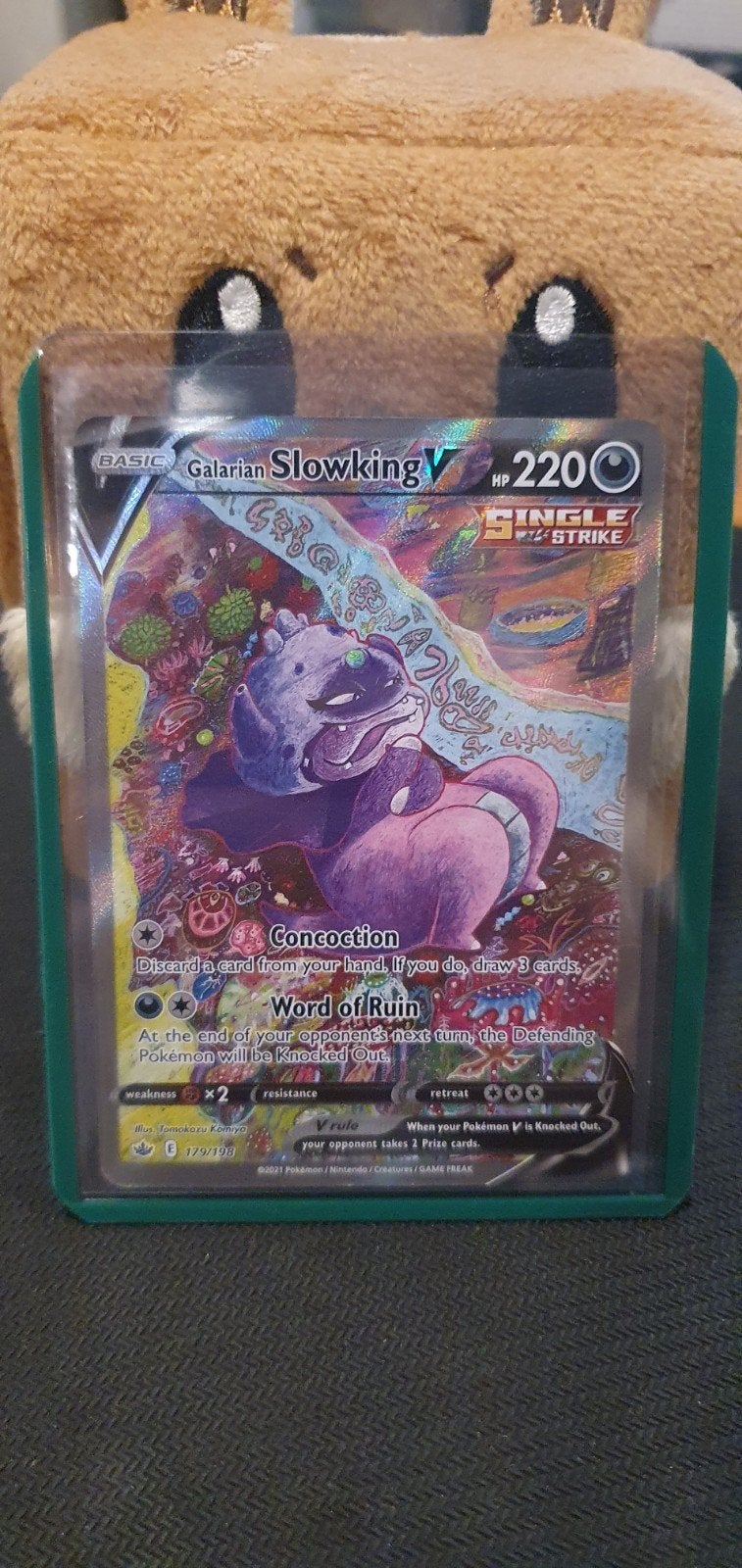 Galarian Slowking V 179/198, Ophalen of Verzenden, Zo goed als nieuw, Meerdere kaarten