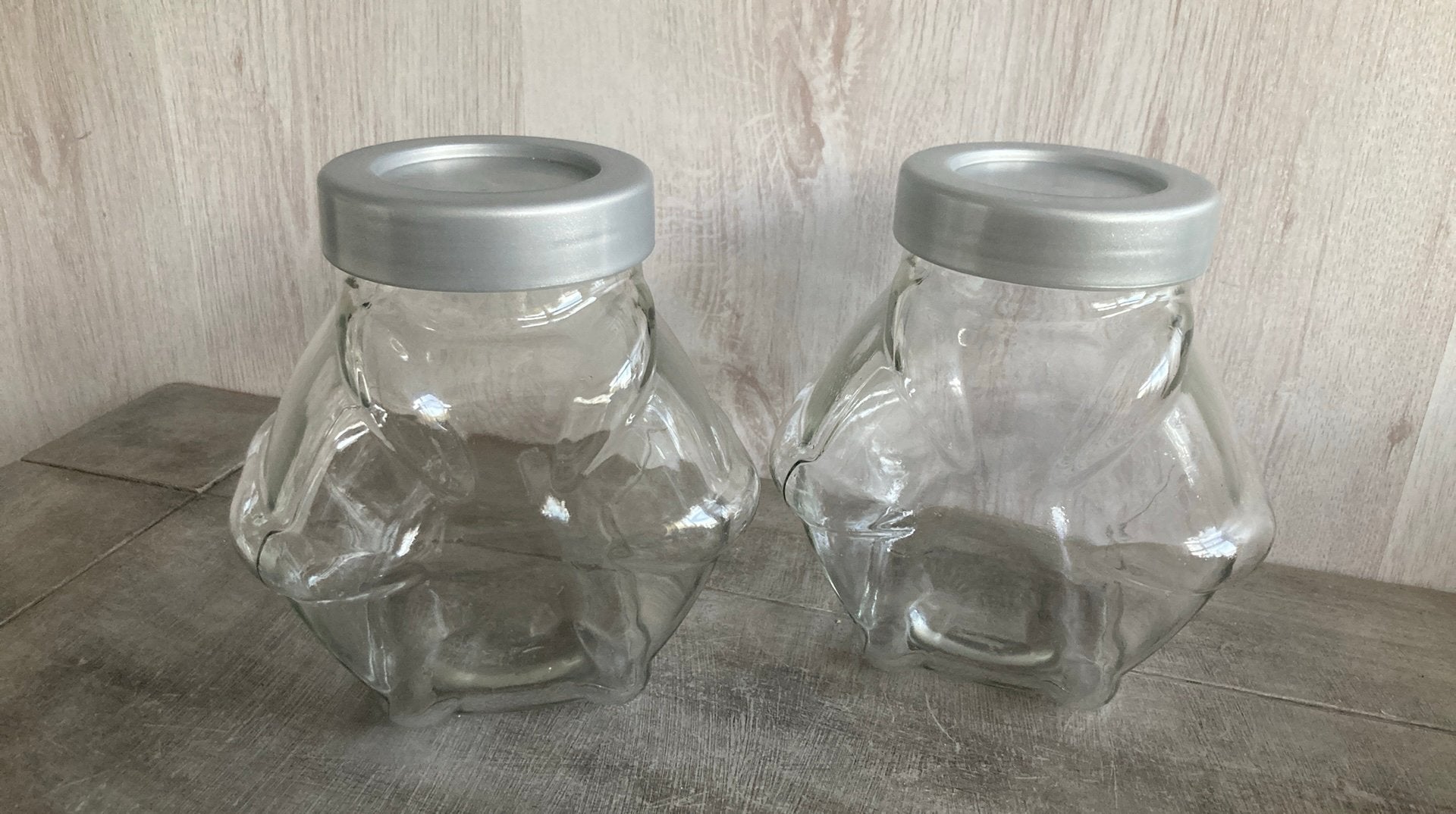Twee glazen voorraadpotten Ikea, Huis en Inrichting, Ophalen, Zo goed als nieuw
