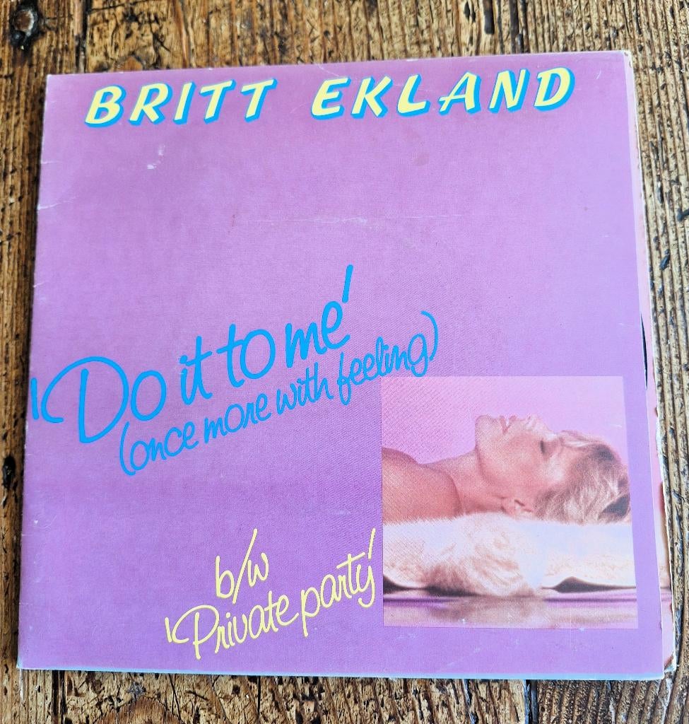 BRITT EKLAND (ex James Bond girl) "Do It To Me", Ophalen of Verzenden, Zo goed als nieuw, Pop