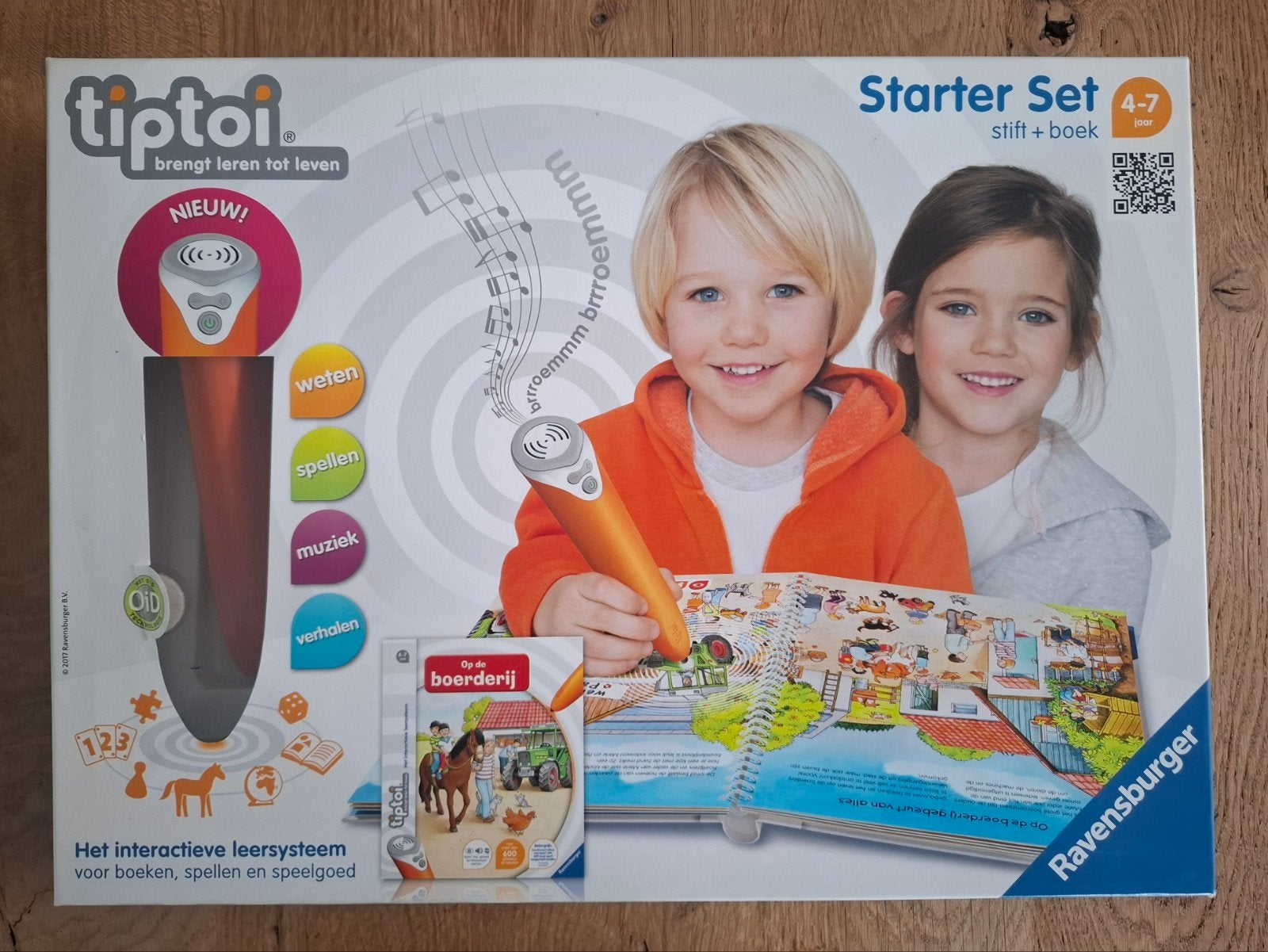 Tiptoi Starter Set Stift + Boek 'Op de boerderij' Z.G.A.N, Ophalen of Verzenden, Zo goed als nieuw, Taal en Lezen, Met geluid