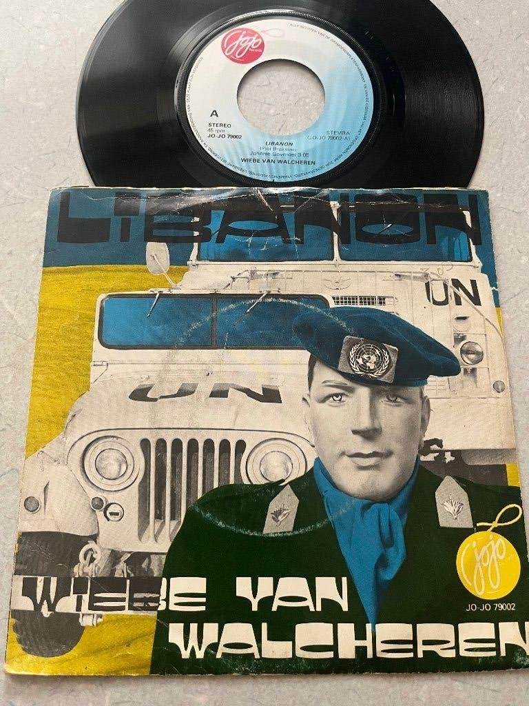 Piraat Wiebe van Walcheren Libanon, Gebruikt, 7 inch, Ophalen of Verzenden, Inclusief binnenhoes