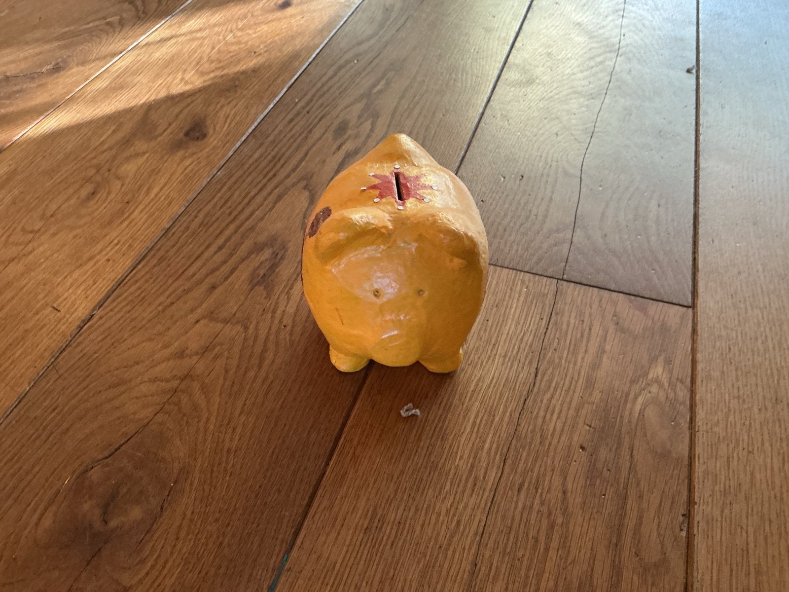 Unieke handgeschilderde spaarpot in de vorm van een varken, Ophalen of Verzenden, Gebruikt, Overige materialen, Dier