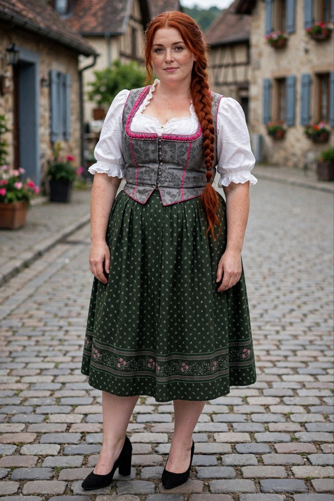 Angelika moden trachten rok m 50 valt als XL - XXL Nieuwst, Kleding | Dames, Ophalen of Verzenden, Zo goed als nieuw, Maat 46/48 (XL) of groter