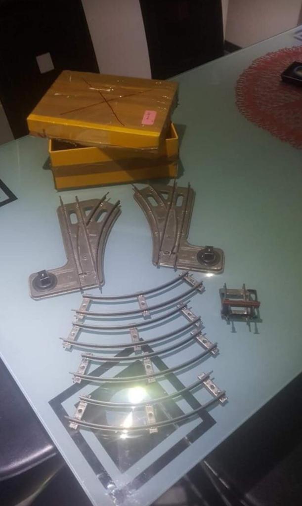 Antieke Spoor 0 rails – complete set!, Ophalen of Verzenden, Gebruikt, Elektrisch, Overige merken