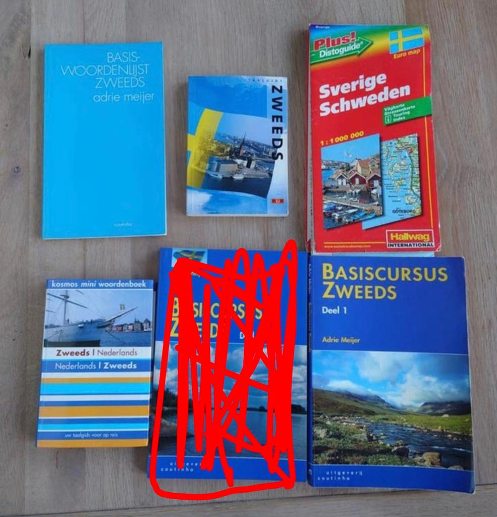 Zweeds Leermateriaal: Basiscursus, Woordenlijst & Kaart, Boeken, Adrie Meijer, Alpha, Overige niveaus, Ophalen