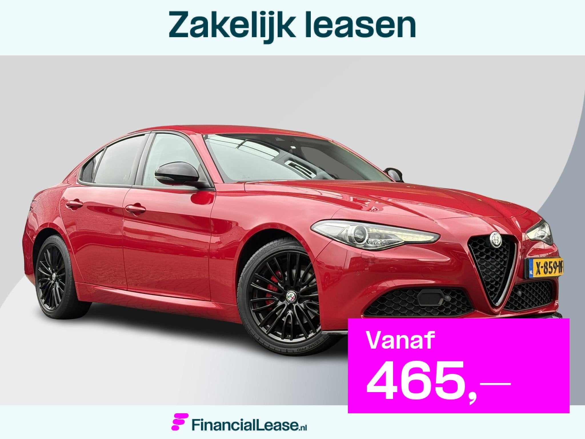 Alfa Romeo Giulia 2.0T Super 200pk | Afn. Trekhaak | Stoel-, Automaat, 745 kg, 1404 kg, Leder en Stof