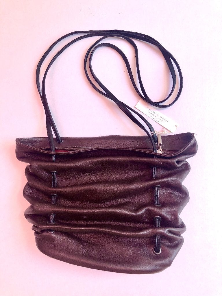 Tas 'Harmonica' bruin van Mermaid tassen Amsterdam, Ophalen of Verzenden, Nieuw, Bruin, Schoudertasje