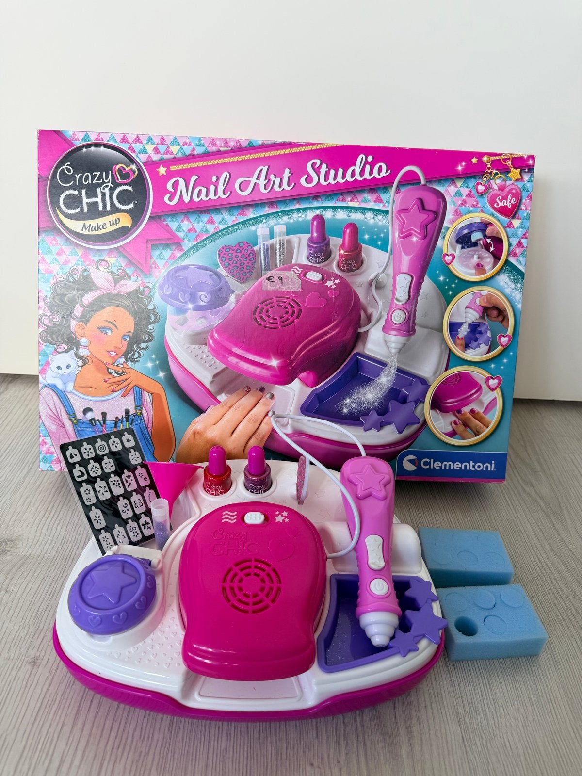 Crazy Chic Nail Art Studio Clementoni, Ophalen of Verzenden, Zo goed als nieuw, Meisje
