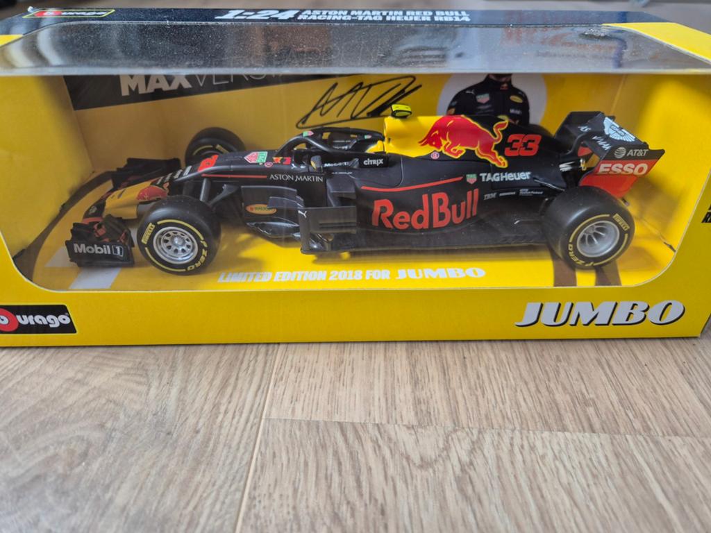 Bburago Aston Martin Red Bull Racing F1 Max Verstappen, Ophalen of Verzenden