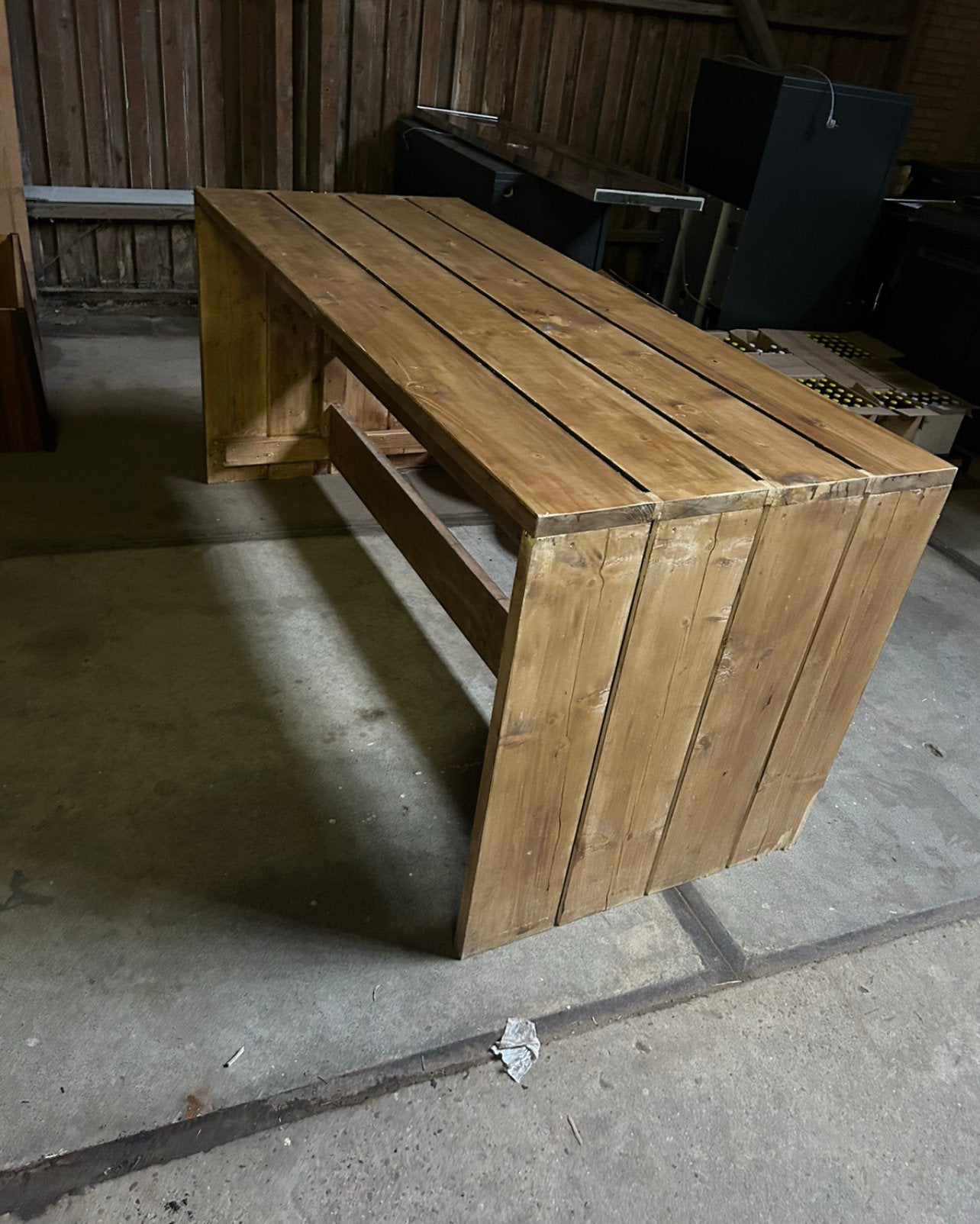 Tafel lengte 220cm breedte 90cm hoogte 100cm, Huis en Inrichting, Tafels | Eettafels, Ophalen, 200 cm of meer, 50 tot 100 cm, Zo goed als nieuw