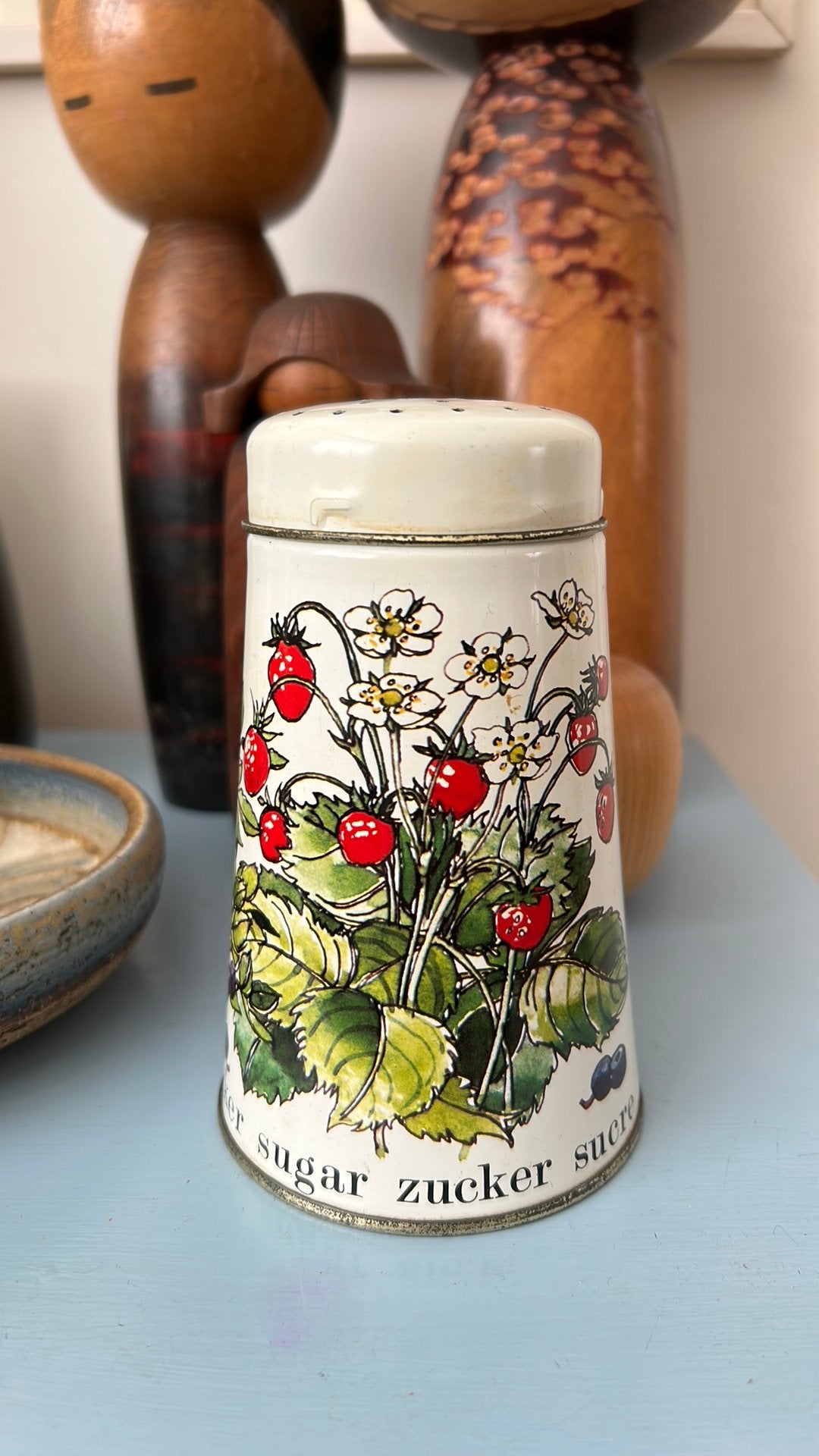 Vinage 1960s Regency Ware England blikken suikerstrooier, Huis en Inrichting, Ophalen of Verzenden