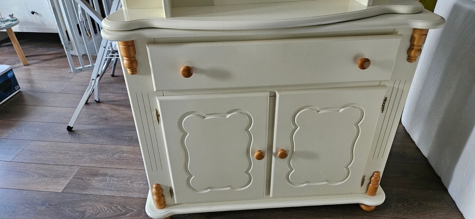 Complete babykamer: kledingkast, commode en ledikant (hout), Ophalen, Gebruikt, Kast, 50 tot 70 cm