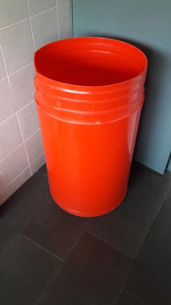 GROTE KUNSTSTOF AFVALEMMER, Ophalen, Kunststof, Gebruikt, 40 liter of meer