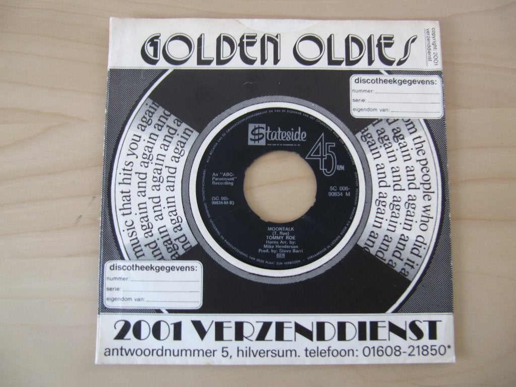 Tommy Roe - Moontalk / Jam Up Jelly Tight, Originele persing, 7 inch, Single, Ophalen of Verzenden