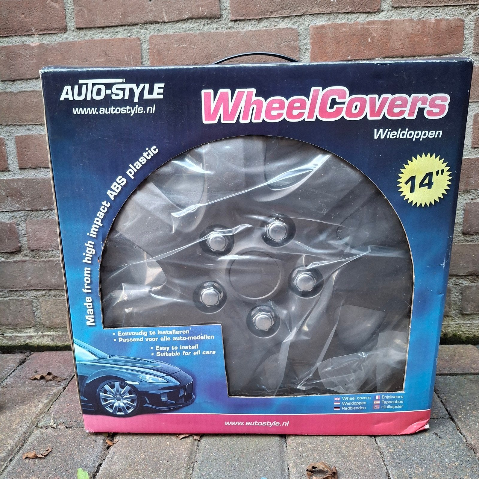 AutoStyle 4-Delige Wieldoppenset Carolina 14-inch matt-gunme, Auto diversen, Ophalen of Verzenden, Nieuw