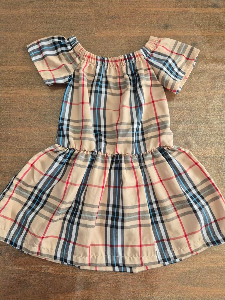 Schattige geruite jurk voor meisjes - Chicaprie 4Y, Kinderen en Baby's, Ophalen of Verzenden, Zo goed als nieuw, Chicaprie, Meisje