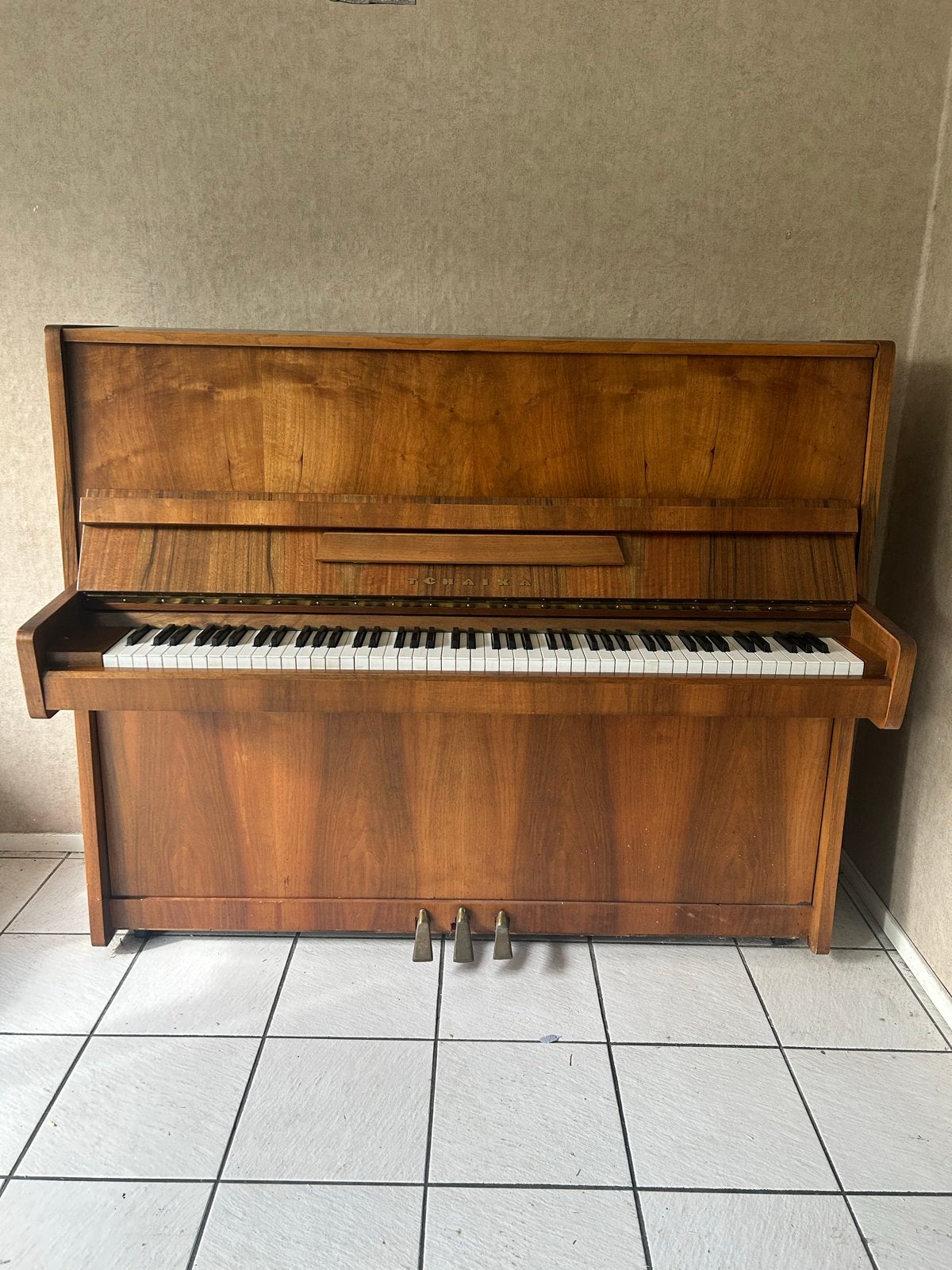 Tchaika piano, Ophalen of Verzenden, Gebruikt, Bruin, Piano