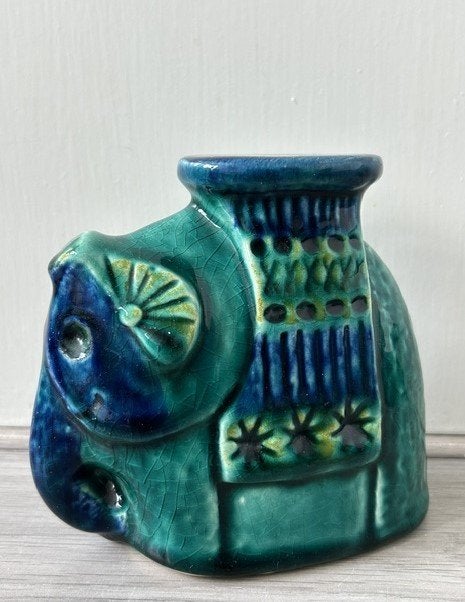 Bay Keramik vaas spaarpotje olifant 501 13 1970's, Ophalen of Verzenden