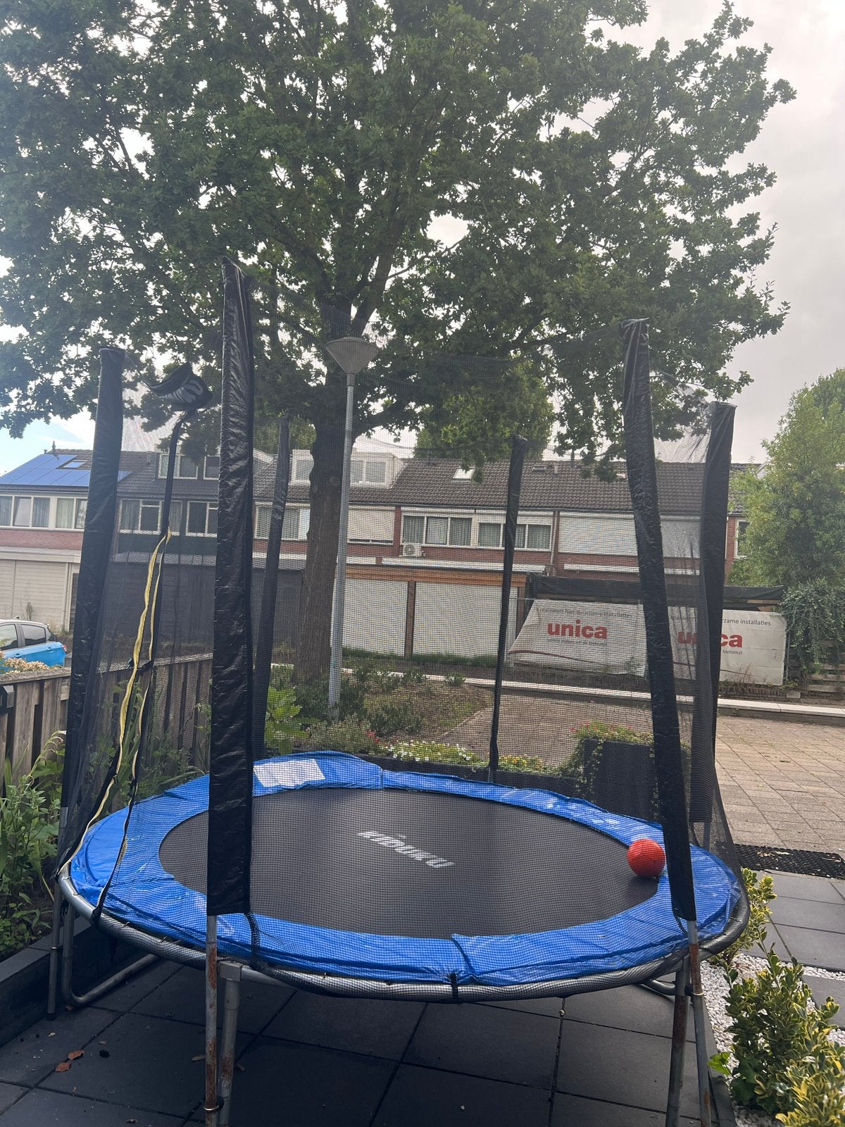 Trampoline met veiligheidsnet - Zo goed als nieuw, Ophalen, Zo goed als nieuw