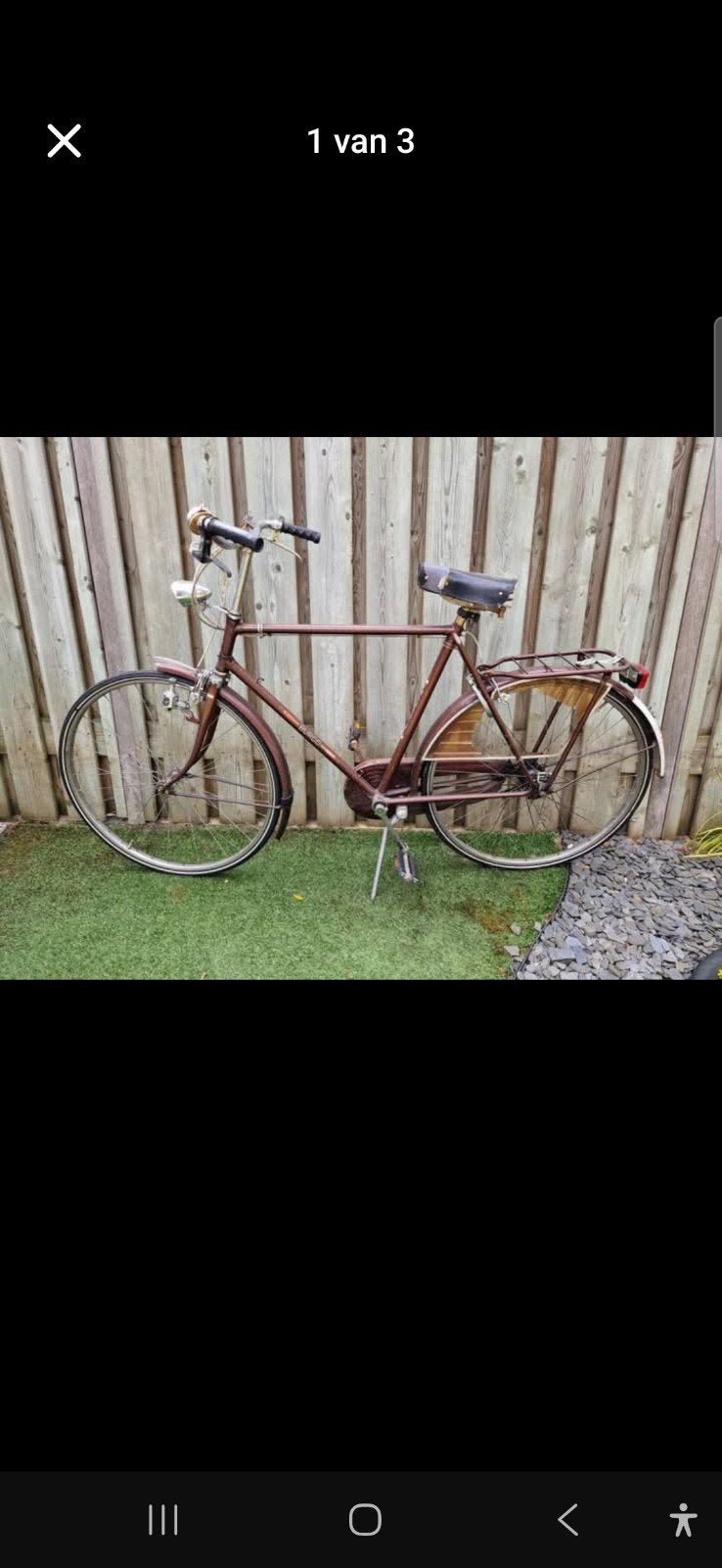Herenfiets Burco, Ophalen