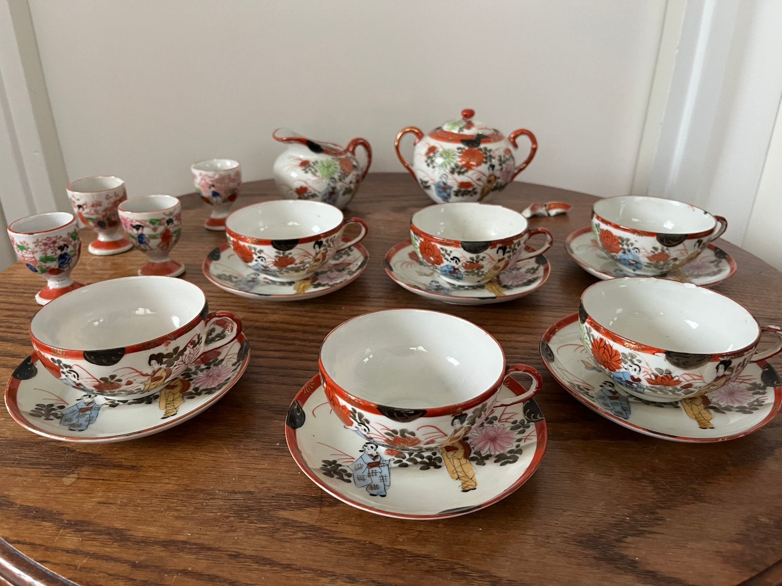 Japans serviesje porselein, Antiek en Kunst, Antiek | Servies compleet, Ophalen of Verzenden