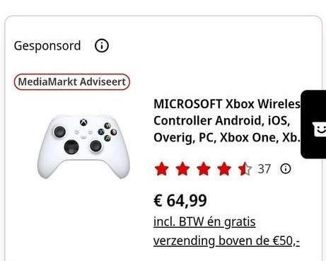 2× Microsoft Xbox Draadloze Controller - Wit, Xbox Series S, Nieuw, Ophalen of Verzenden, Controller