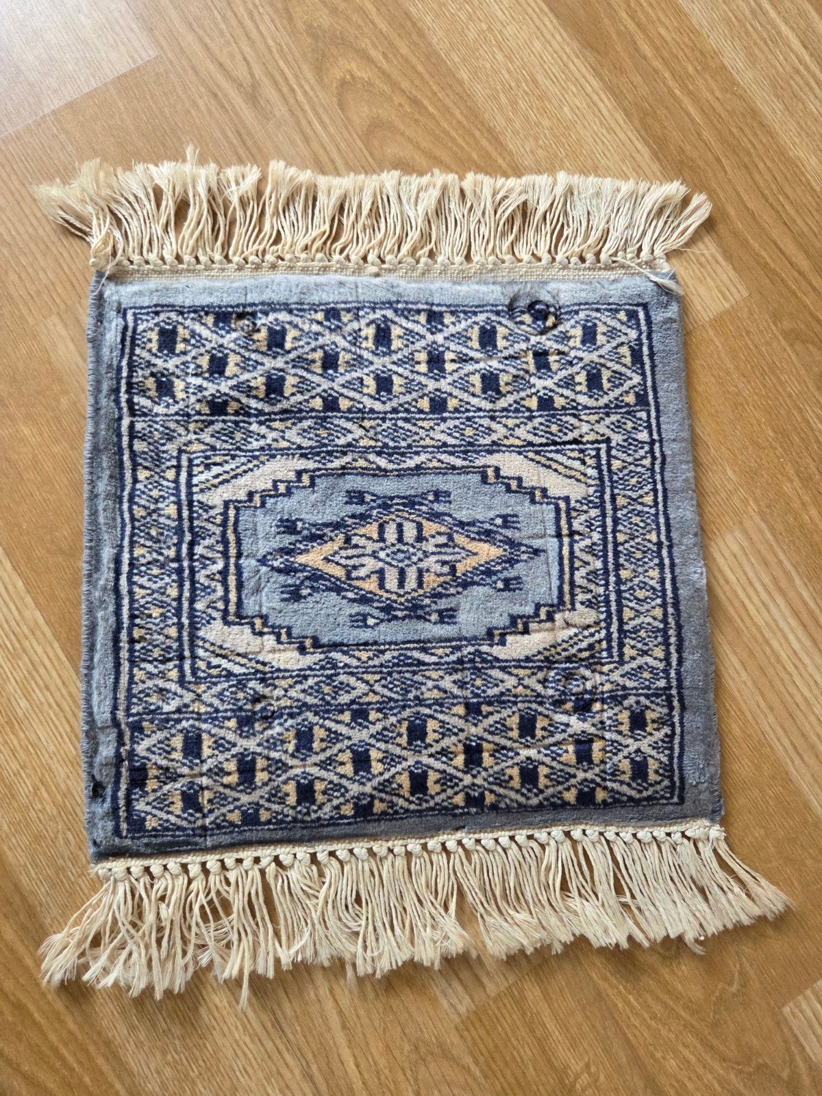 Mini Tapijtje - Blauw/Beige, Huis en Inrichting, Stoffering | Tapijten en Kleden, Minder dan 50 cm, Blauw, Minder dan 50 cm, Ophalen of Verzenden