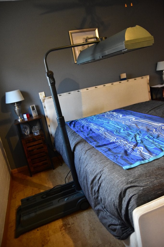 Philips HB 812 Sunmobile, Witgoed en Apparatuur, Zonnebanken en Gezichtsbruiners, Ophalen, Gebruikt, Zonnebank enkelzijdig, Minder dan 10 lampen