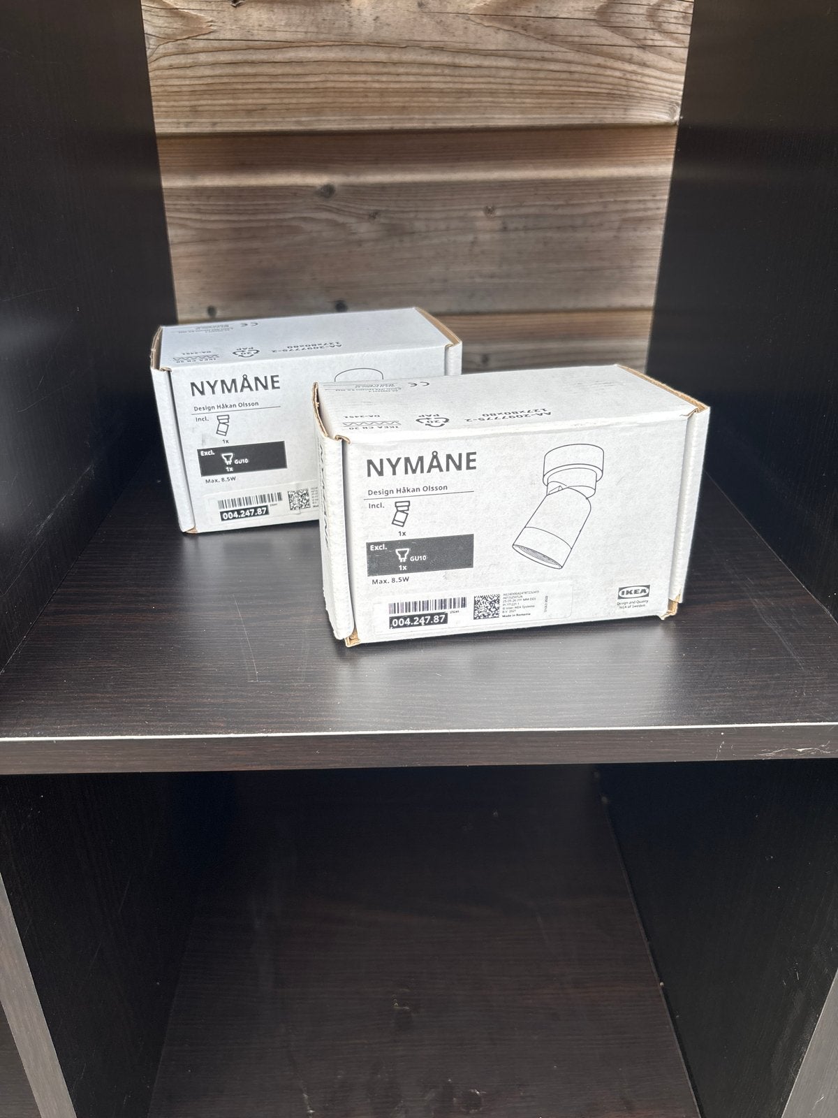 IKEA NYMÅNE LED-spot, wit, 2 stuks, Wit, Nieuw, IKEA, Modern