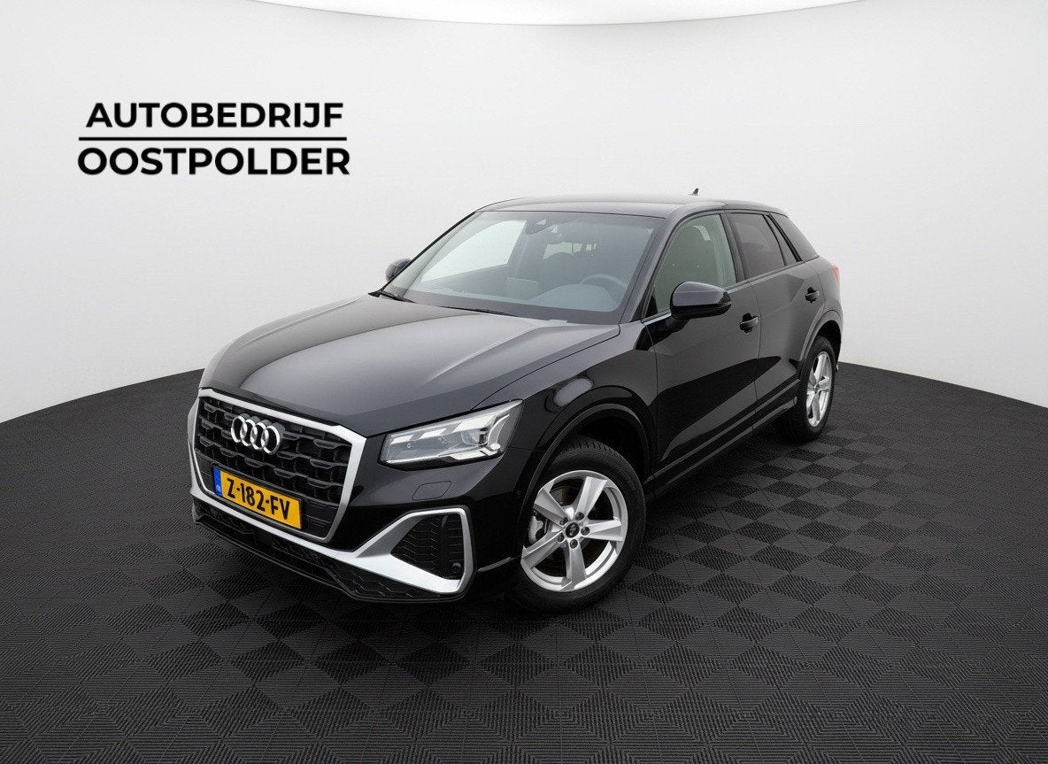 Audi Q2 35 TFSI S Edition, Auto's, 4 cilinders, 150 pk, Leder en Stof, Zwart