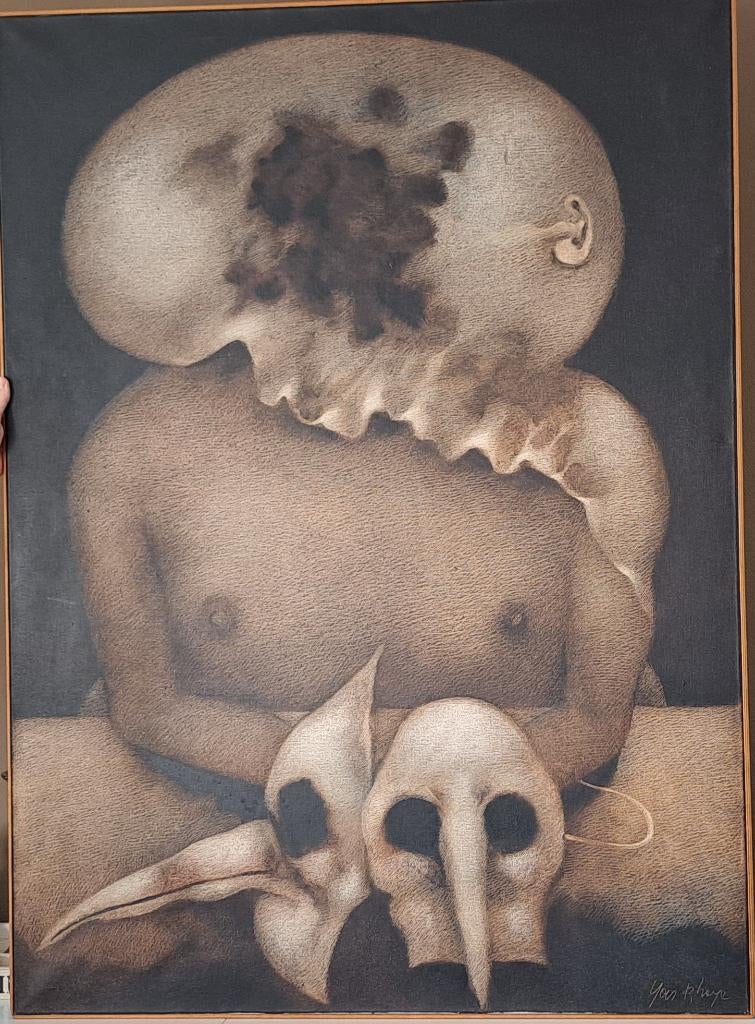 Schilderij van yves rhaye, Antiek en Kunst, Ophalen