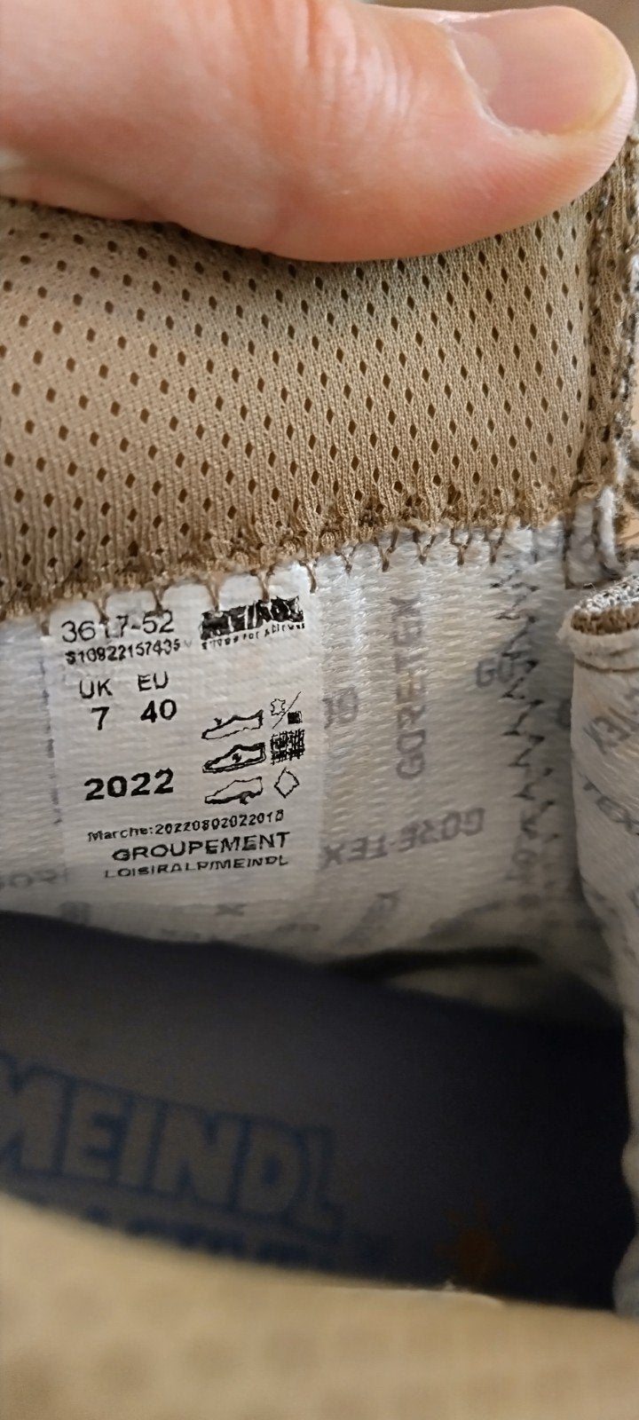 Meindl Wandelschoenen - Maat 40 - Zo goed als nieuw, Ophalen of Verzenden, Zo goed als nieuw, Schoenen