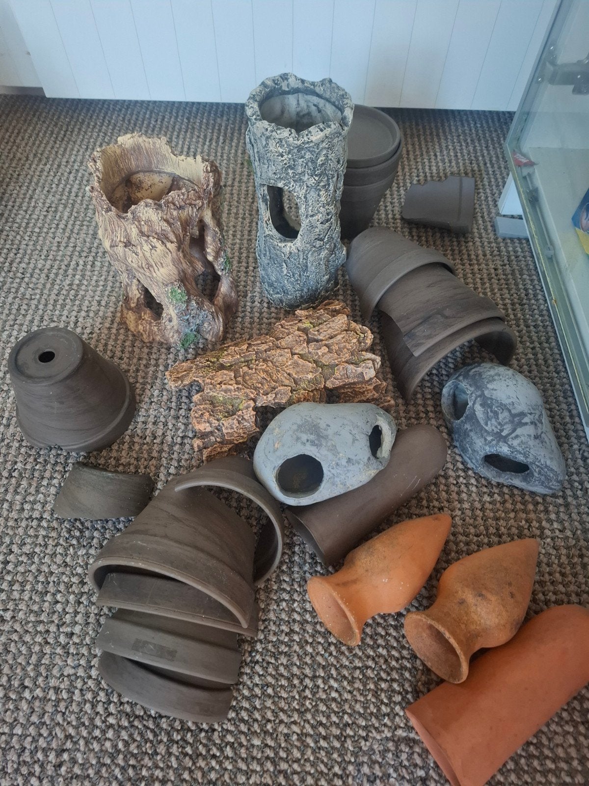 aquarium decoratie en legholen., Ophalen of Verzenden, Gebruikt, Plant(en), Steen of Hout, Overige merken