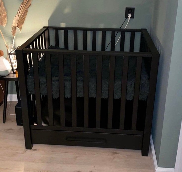 Europe Baby Casper Box Met Lade II Mat Zwart incl matras!, Ophalen of Verzenden, Zo goed als nieuw, Lade