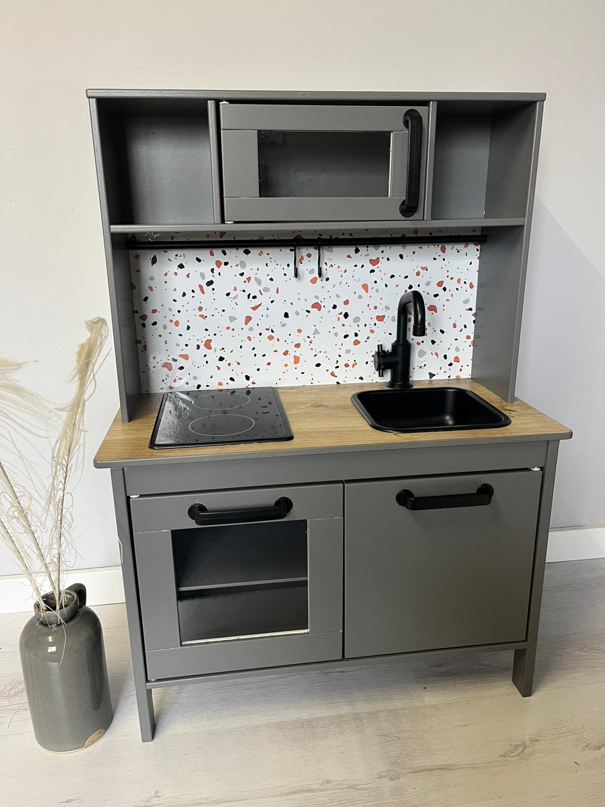 Restyled IKEA Duktig speelkeuken antraciet diverse varianten, Kinderen en Baby's, Speelgoed | Speelkeukens, Ophalen, Zo goed als nieuw