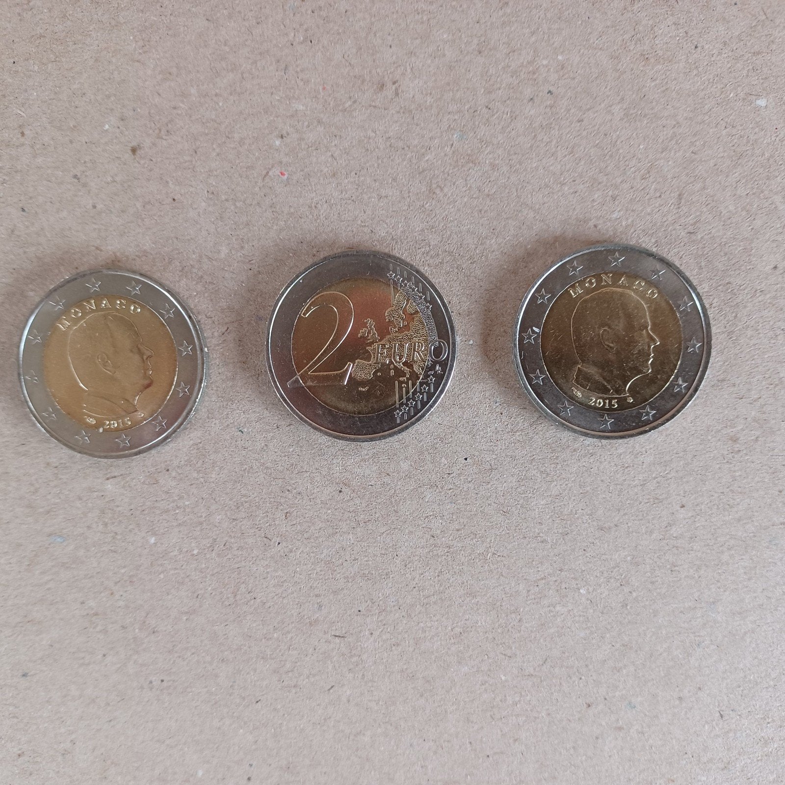 Zeldzame 2 Euromunten Monaco 2015 Prins Albert II, Postzegels en Munten, Ophalen of Verzenden, Monaco, 2 euro, Losse munt