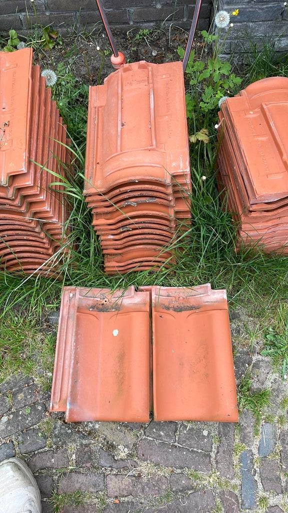Monier 5 pannen, Doe-het-zelf en Verbouw, Dakpannen en Dakbedekking, Steen of Klei, Ophalen of Verzenden, Zo goed als nieuw, 15 m² of meer