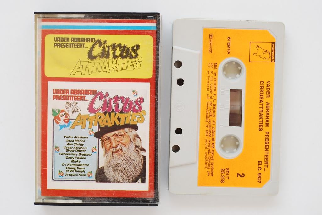 Vader Abrahma Circus attrakties - Cassettebandje, Cd's en Dvd's, Cassettebandjes, Tweedehands, Tweedehands, Verzenden, Tweedehands
