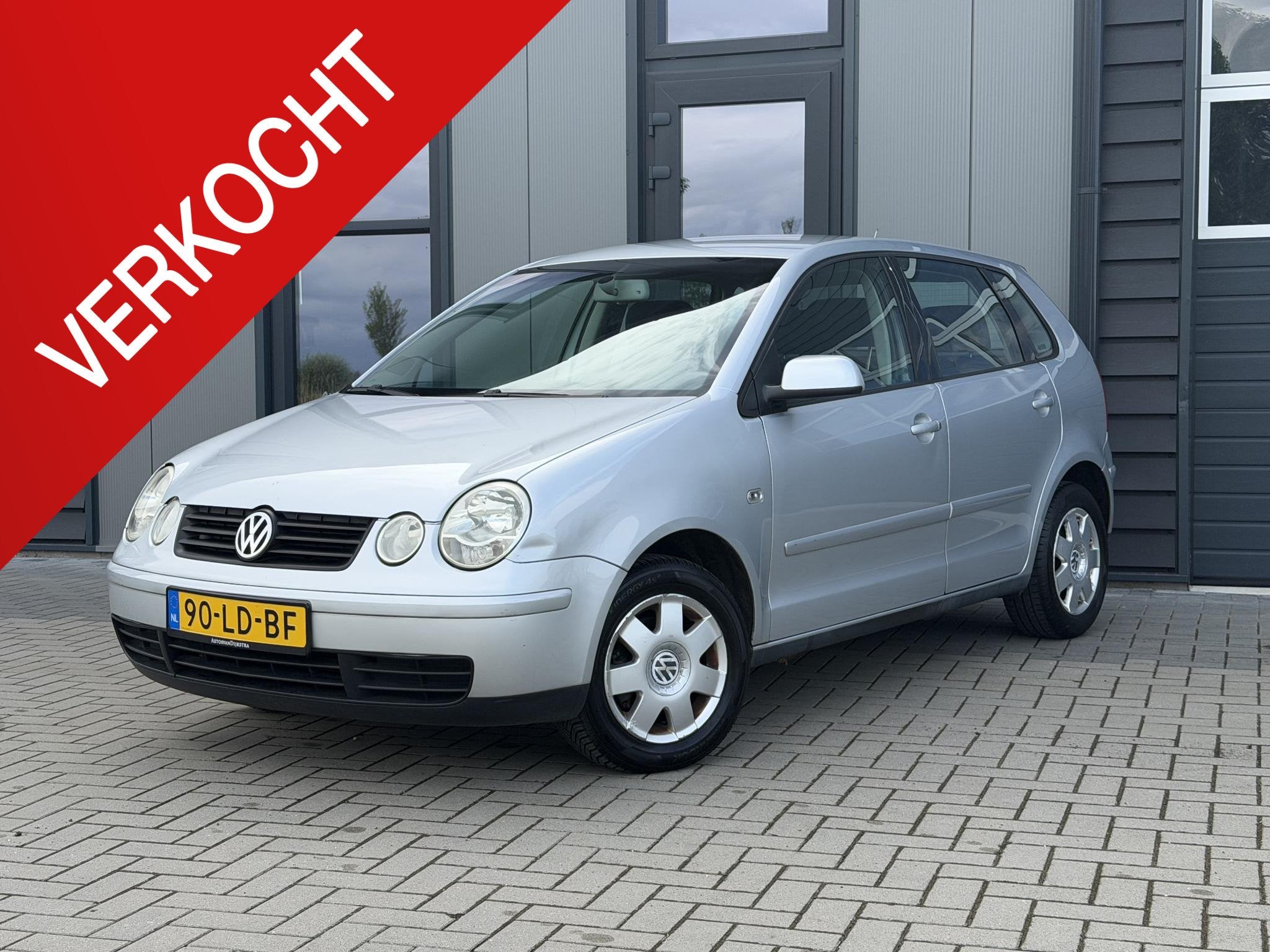 Volkswagen Polo 1.4-16V Highline | Airco | NAP |, Voorwielaandrijving, Zwart, 4 cilinders, Origineel Nederlands