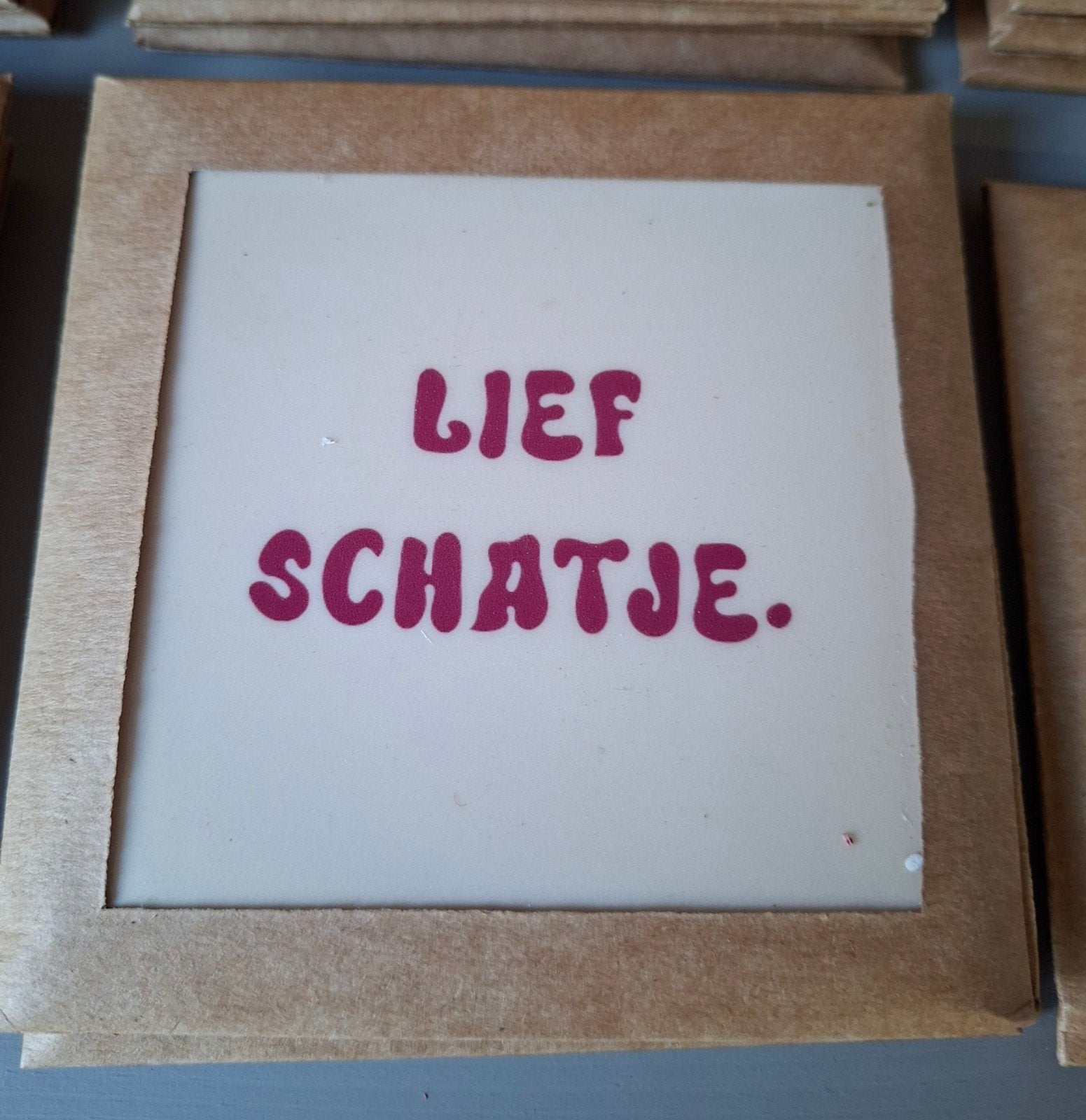 Leuk tegeltje met tekst, Ophalen of Verzenden, Nieuw