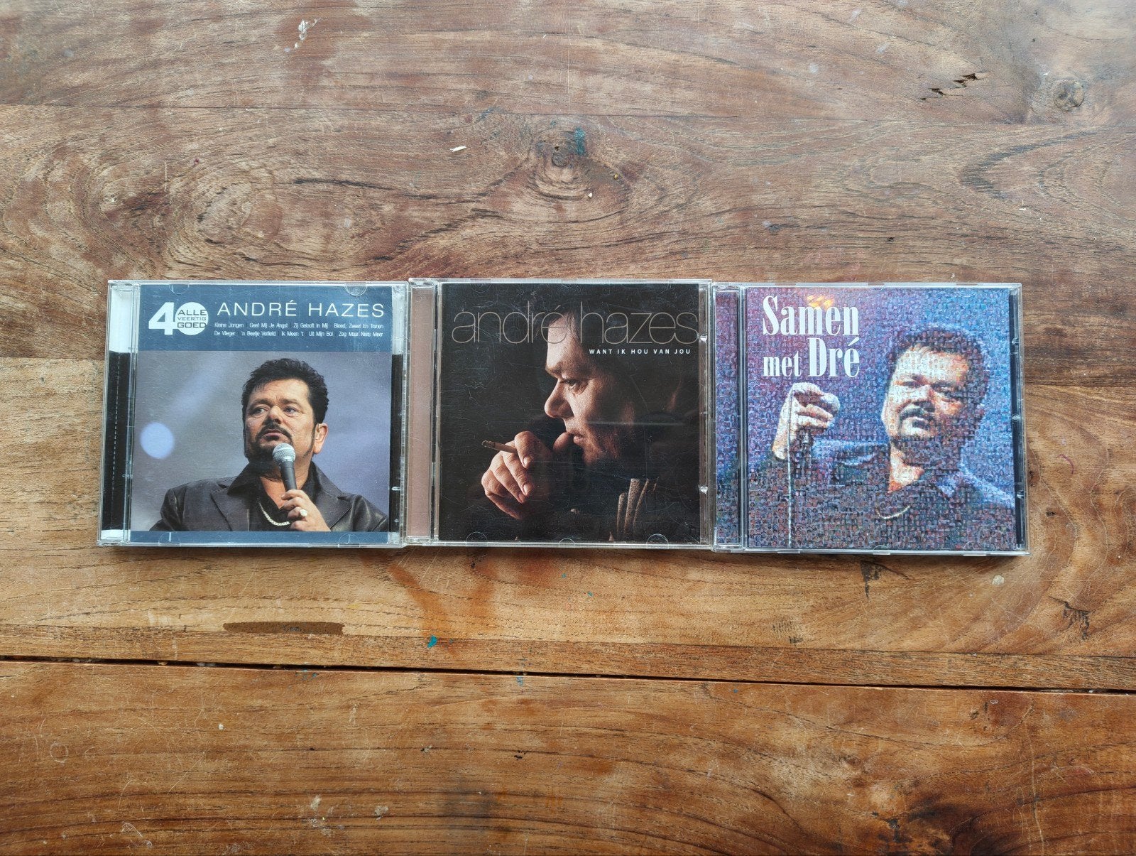 André Hazes CD's: 40 Hits, Wat Is Dan Liefde, Samen met Dré, Gebruikt, Ophalen of Verzenden, Levenslied of Smartlap, Verzamelalbum