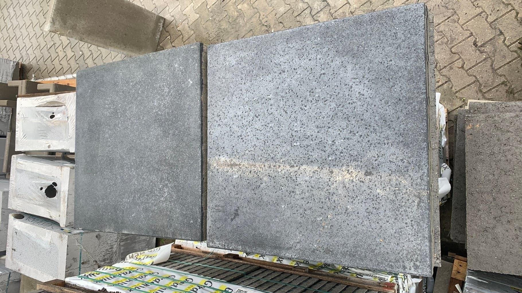 Infinity stones black 60x60x4cm Restant, Tuin en Terras, Tegels en Klinkers, Nieuw, Ophalen of Verzenden, 10 m² of meer, Beton